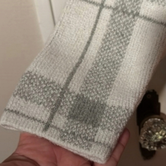 Liz Claiborne Women's Large Sweater Pullover Gray/White pattern Long Sleeve - Picture 6 of 8